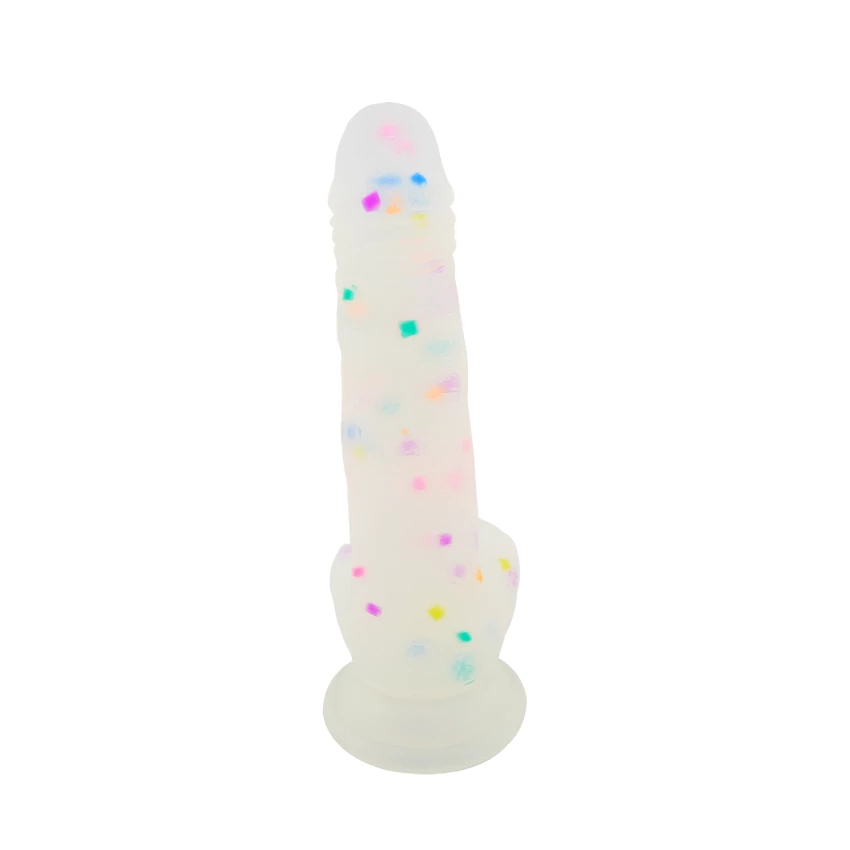 Dildo Leso Coloured Spots White Sex Shop Love