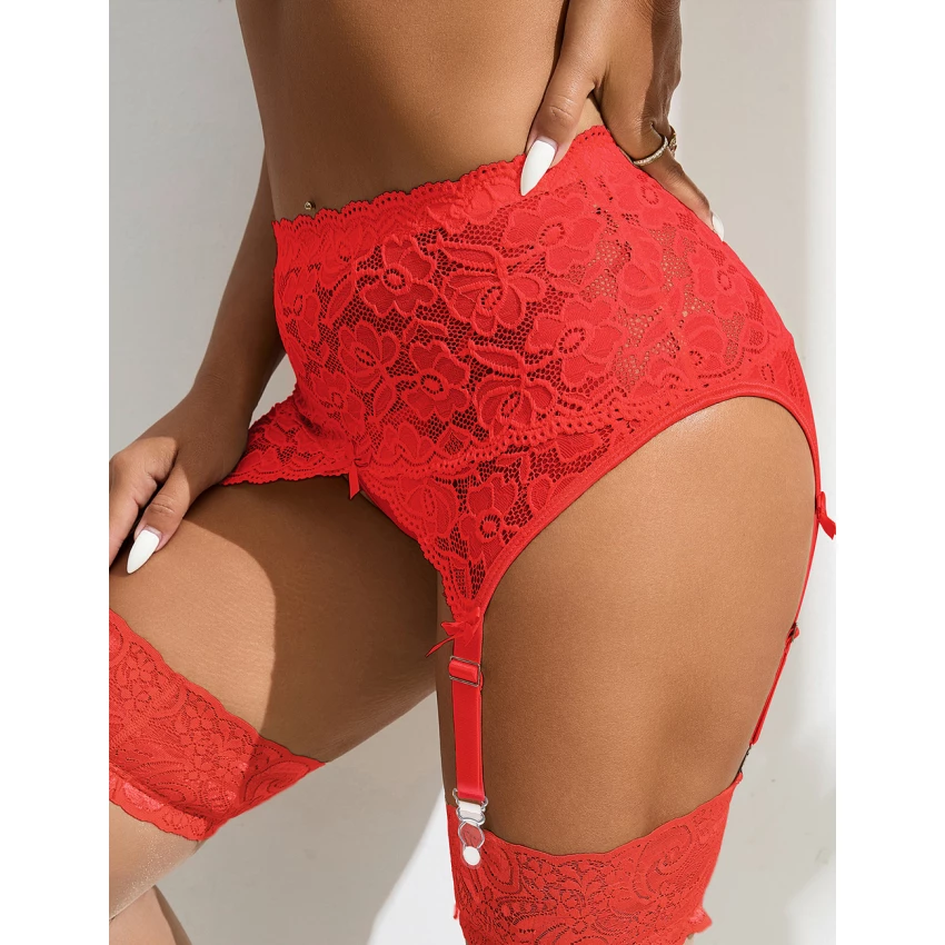 Eross Portjartier Elastic Mesh Xs S Red Sex Shop Love