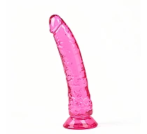 8-5-clear-pink-realistic-dildo