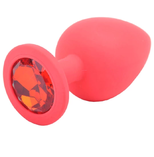 Dildo Anal Red Diamond Small Rosu