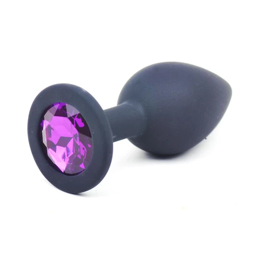 Dildo Anal Purple Diamond Small Negru
