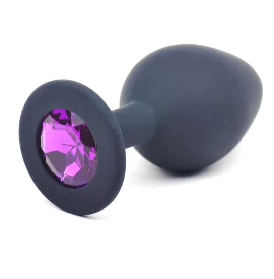 Dildo anal Purple Diamond Large Negru