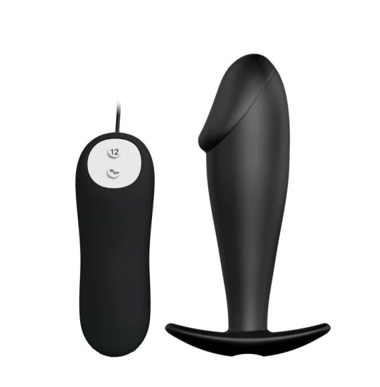 Vibrator anal Remoted Black