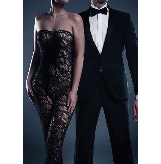 Le Desir Alina Bodystocking Black