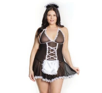 coquette-french-maid-babydoll-black