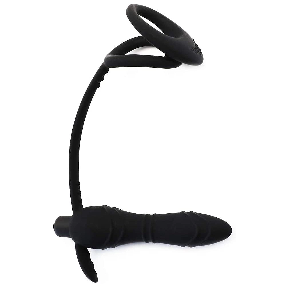 Vibrator anal cu inel 