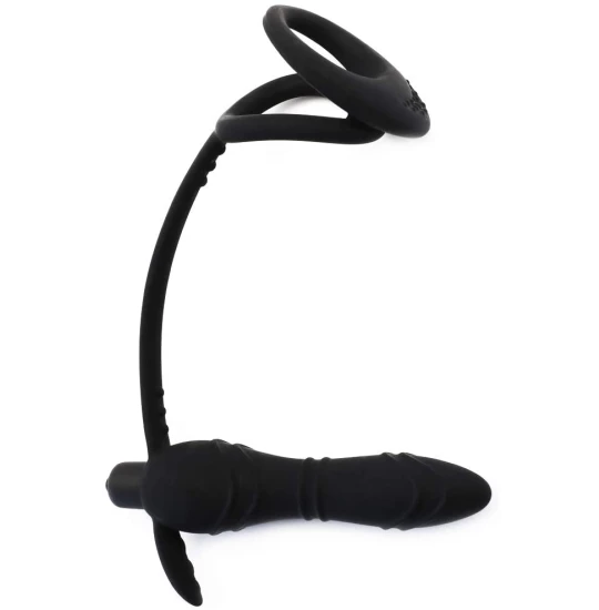Vibrator anal cu inel 