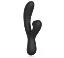 vibrator-vinyi-with-clitoral-stimulator-black