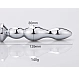 Dildo anal metalic Rosy Silver with Pink Diamond Medium