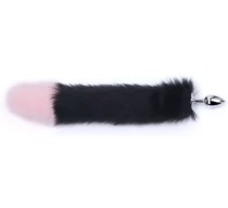 dildo-anal-metalic-rosy-black-and-pink-tail