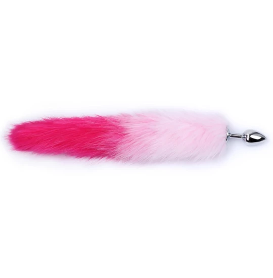 Dildo metalic Rosy S Bright Dark Pink Tail