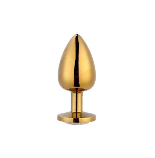 Dildo metalic Rosy Small White Diamond