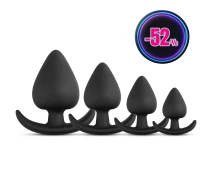 set-dildo-anal-fat-black-silicone