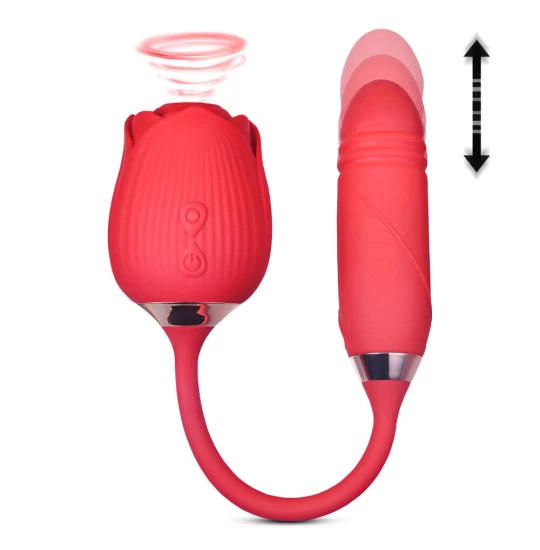 Stimulator si vibrator Thrusting Rose