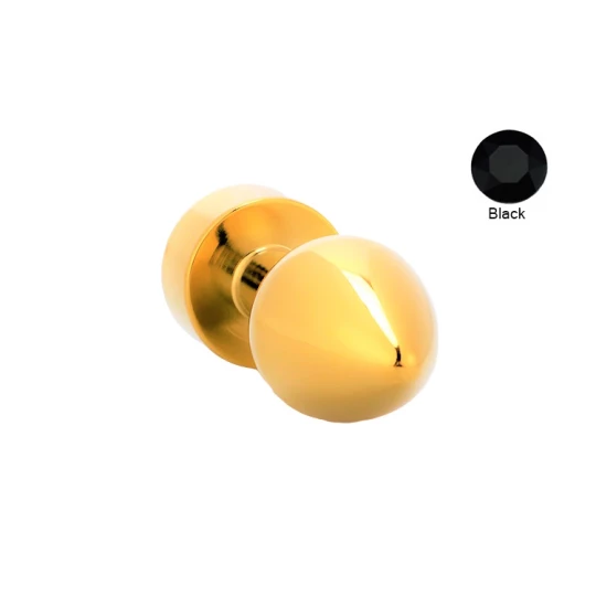 Dildo metalic Rosy Medium Black Diamond