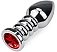Dildo metalic Rosy Small Red Diamond