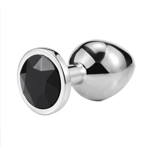 Dildo metalic Rosy Large Black Diamond