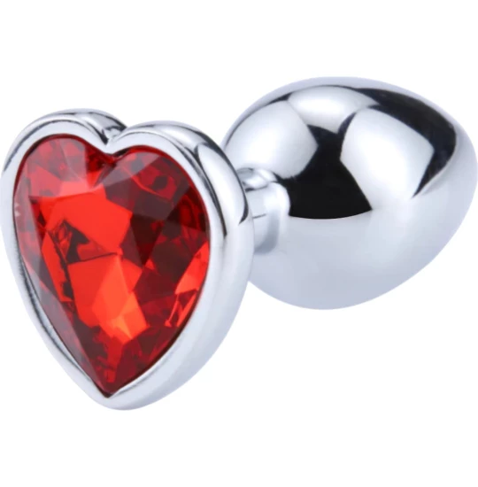 Dildo metalic Rosy Large Heart Red Diamond