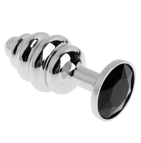 Dildo metalic Rosy Medium Black Diamond