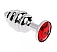 Dildo metalic Rosy Medium Red Diamond