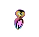 Dildo metalic Rosy Jewelled