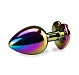 Dildo metalic Rosy Rainbow Heart