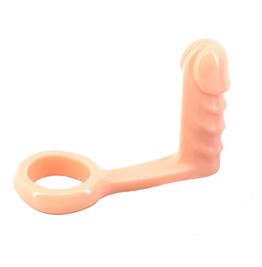 Dildo realistic cu inel penis 13cm