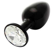 dildo-metalic-rosy-s-black-with-white-diamond