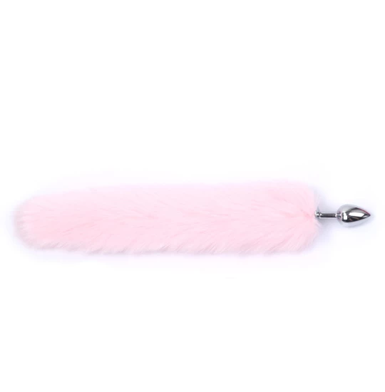 Dildo metalic Rosy Long Tail