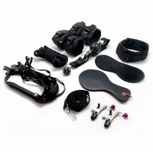 Kit BDSM 10 pcs Black