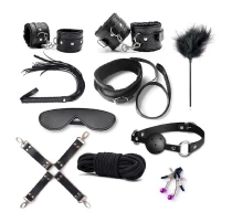 set-bdsm-cross-selection-10-pcs-black