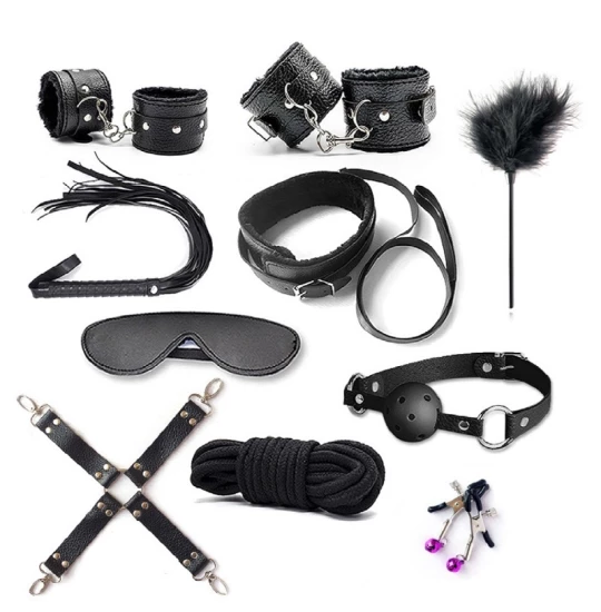 Set BDSM  Cross Selection 10 pcs Black