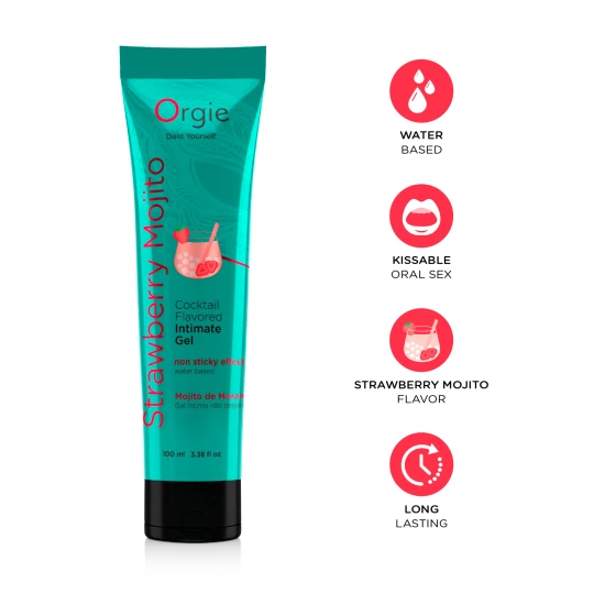 Lubrifiant Orgie Strawberry Mojito 100ml