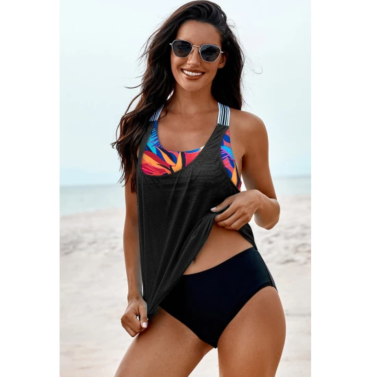 Eross costum baie Tankinis S Black 