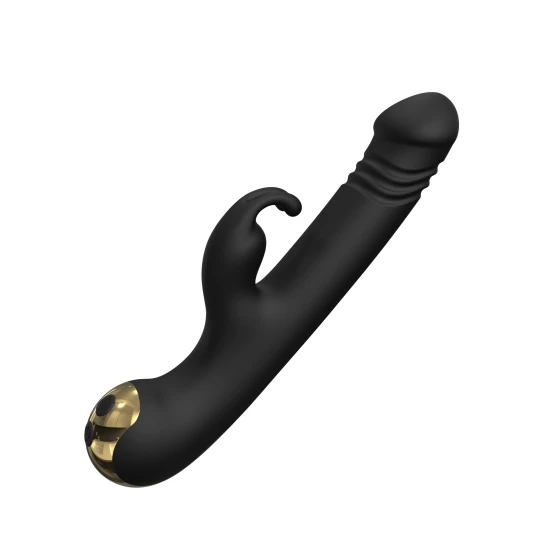 Vibrator Thrusting Happy Rabbit Black