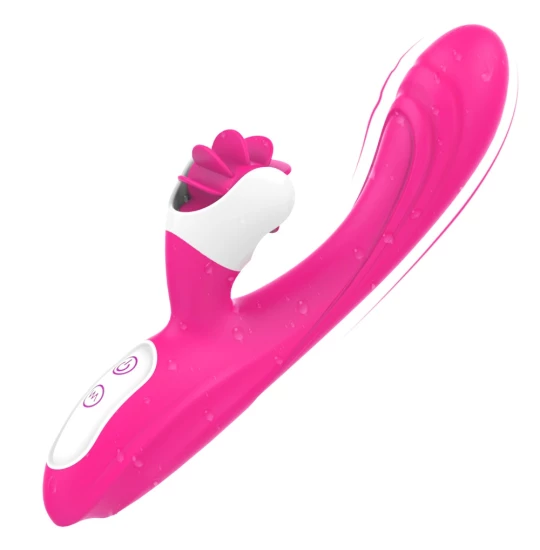 Vibrator Spinning Tongue Sensation Fucsia