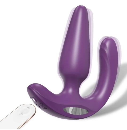 Vibrator dublu Medea Remote Purple