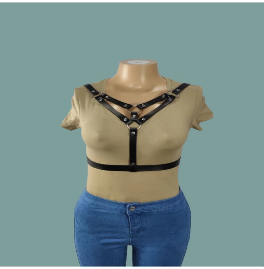 Eross top Belts Four Rings S/M Black 