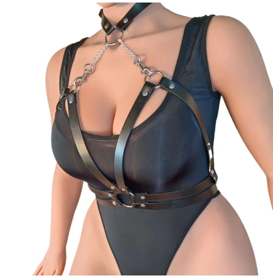 Eross top Belts and Carabins S/M Black