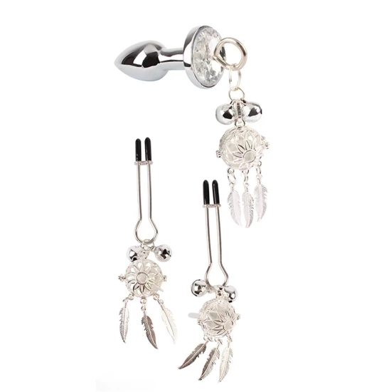 Set Rosy Plume Silver