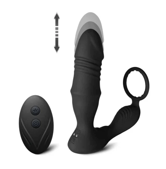 Stimulator prostata Thrusting One Ring Black 