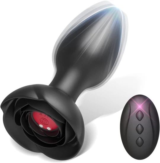 Vibrator Rose Base Black 