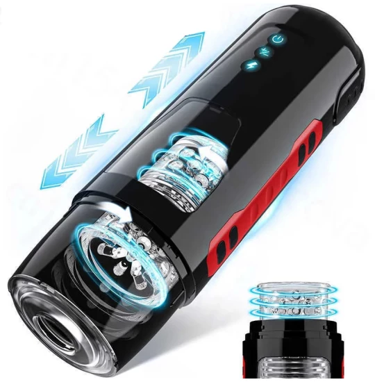 Masturbator Electric Thrusting Black