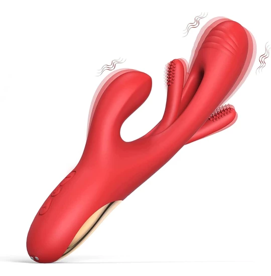 Vibrator Flapping Rabbit Red
