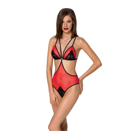 Passion body Peonia L/XL Black/Red