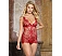 Eross babydoll Eyelash XS/S Red