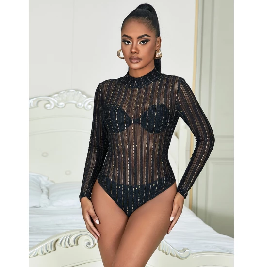 Eross body Bronze Stripes XL Black