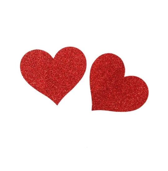 Eross accesorii sani Heart Red Glitter