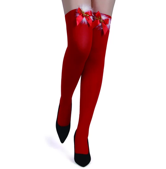 Eross ciorapi Bow Christmas XS/L Red