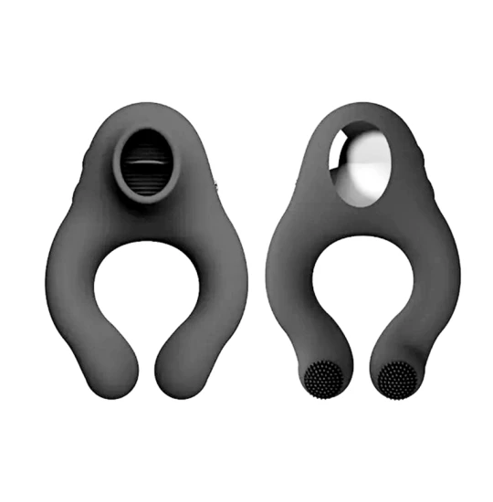 Inel penis Tongue Vibe Black